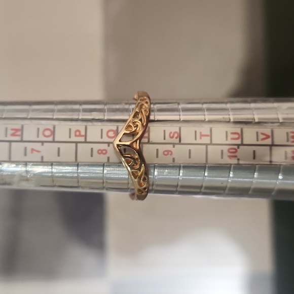 Fashion Gold Crown Women's Ring 8.5 - Picture 2 of 2